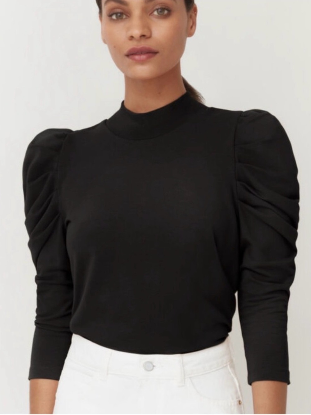 Cuyana - French Terry Puff Sleeve Shirt